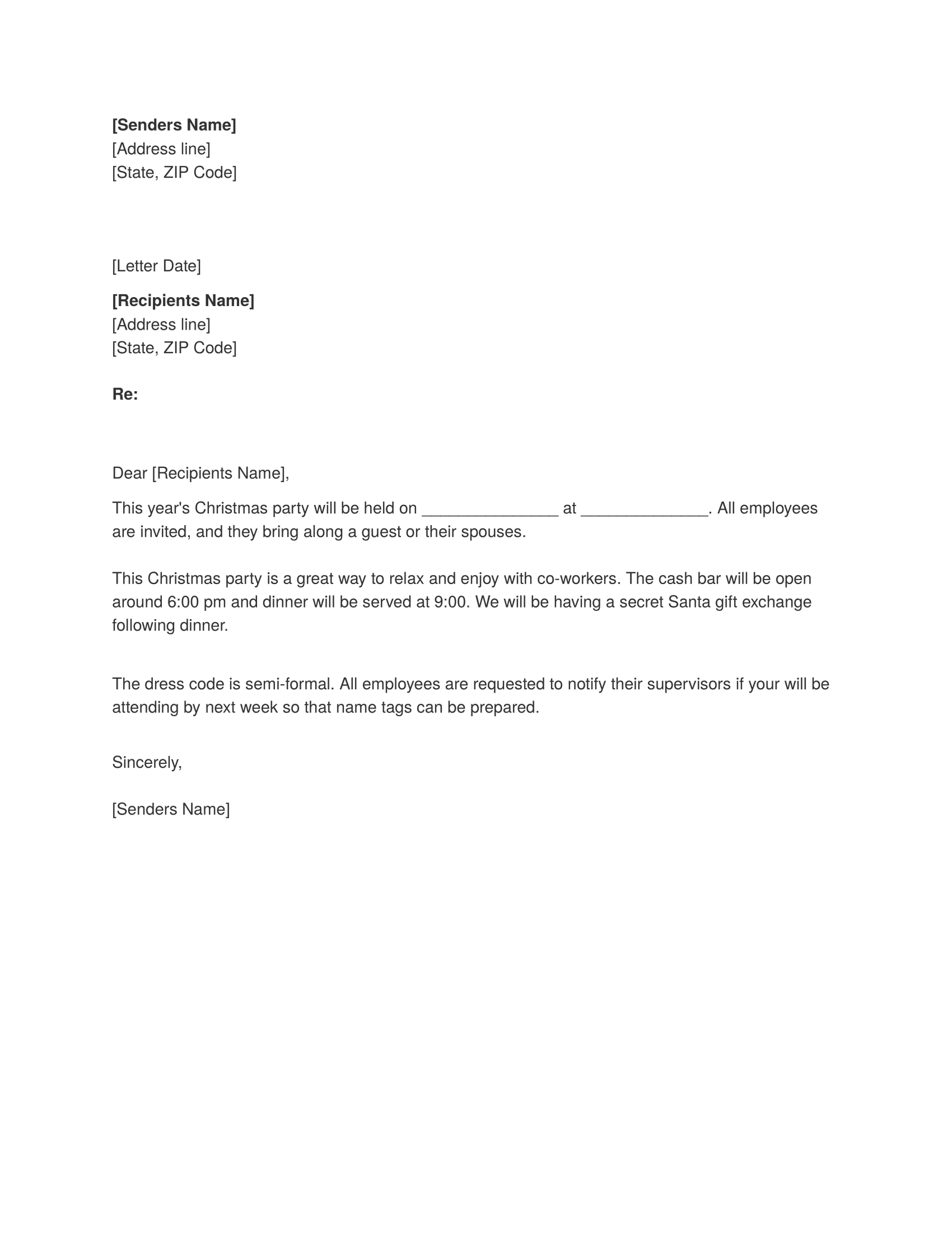 Announcement Letter Sample Download FREE Business Letter