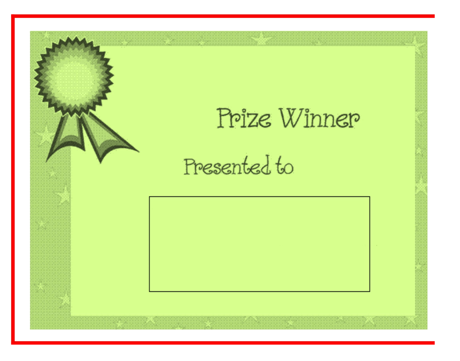 Winner Certificate Template Free