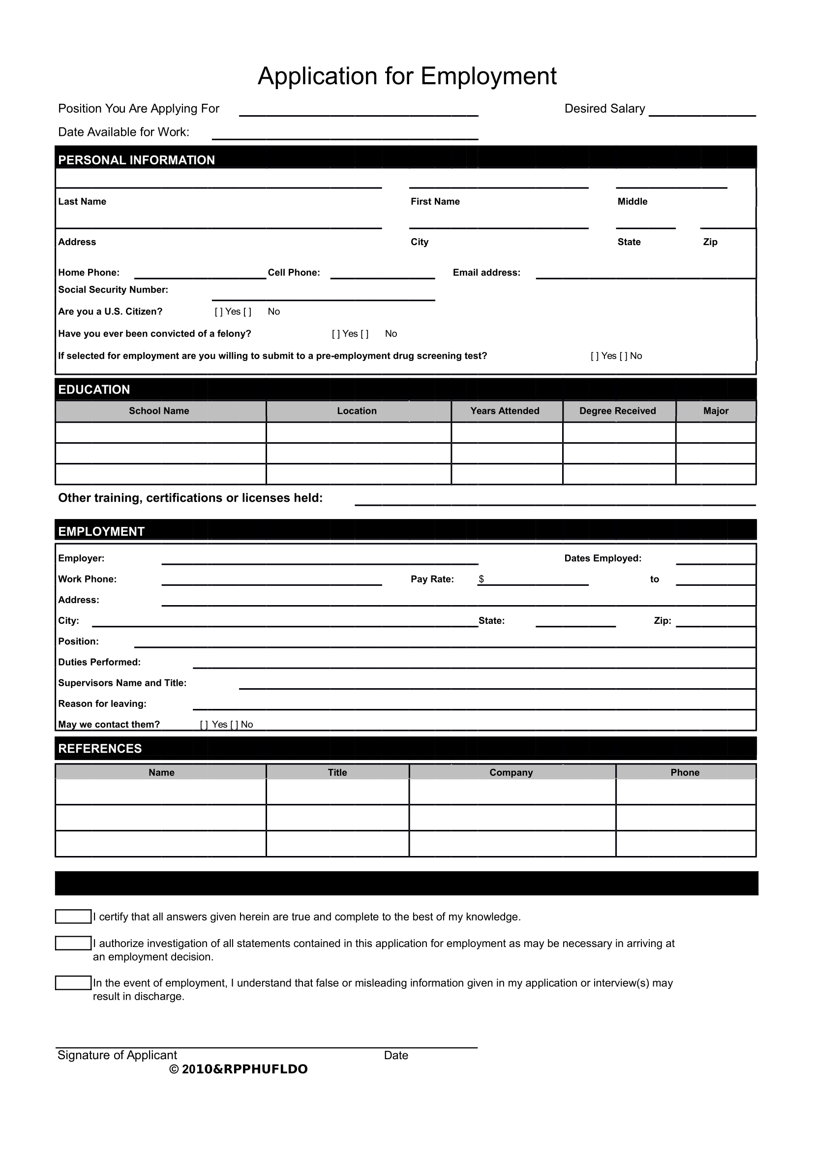 writing sample examples for job application