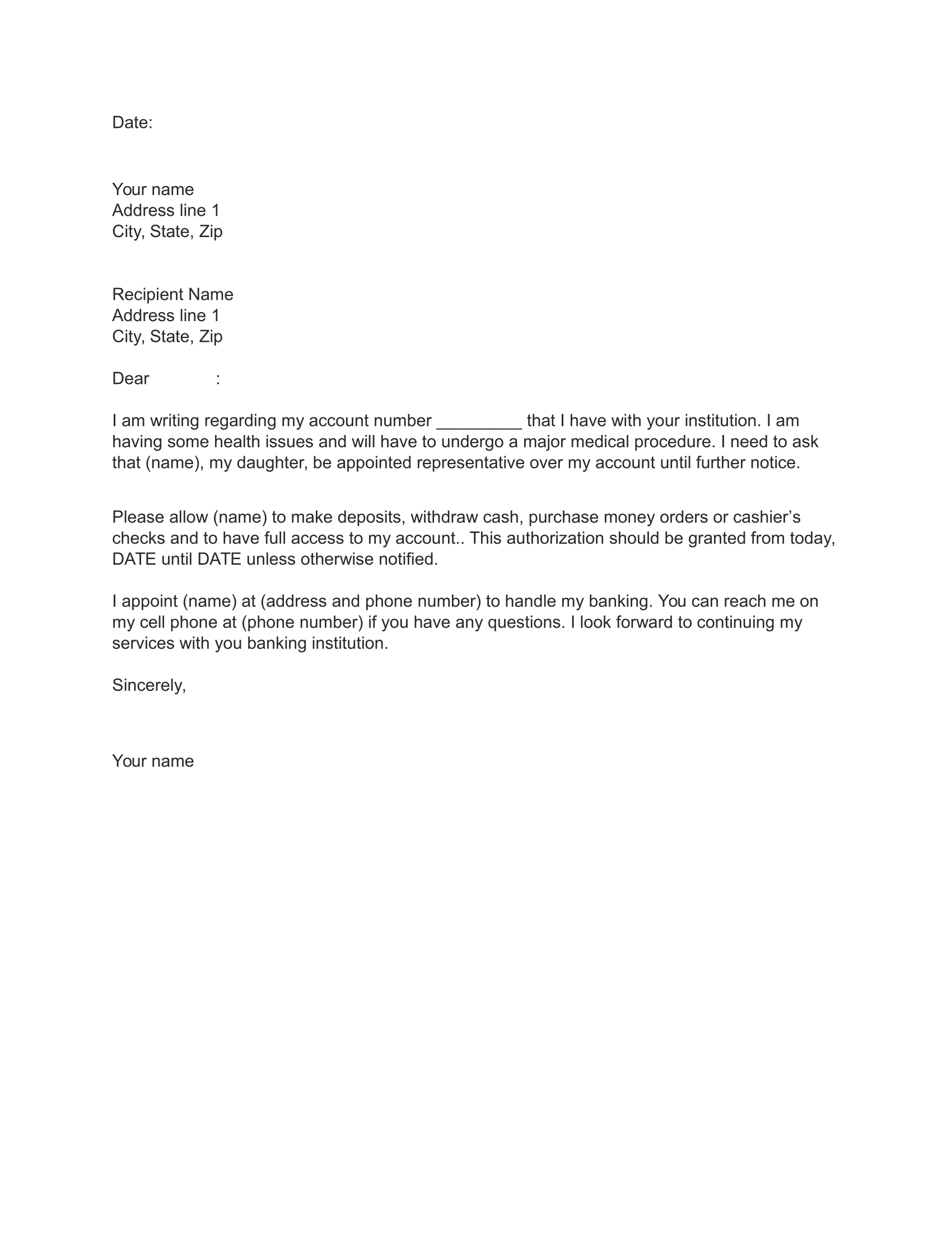 Letter Of Agency Template from officewriting.com