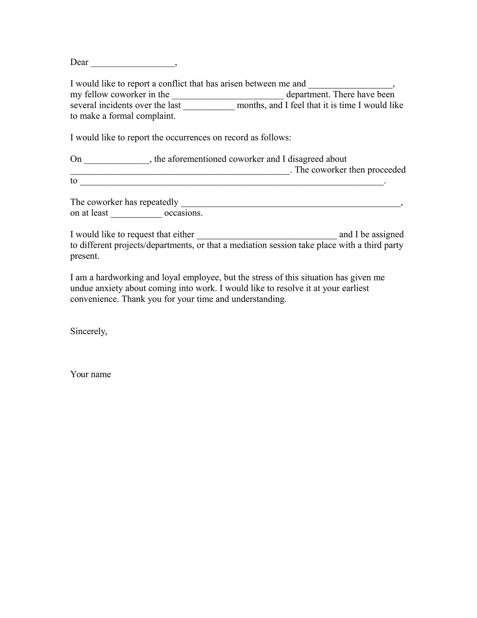 Plaint Letter Sample Download FREE Business Letter