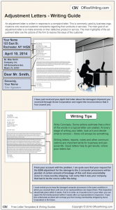 Infographic Writing Guide - Adjustment Letter Template and Sample Business Letter